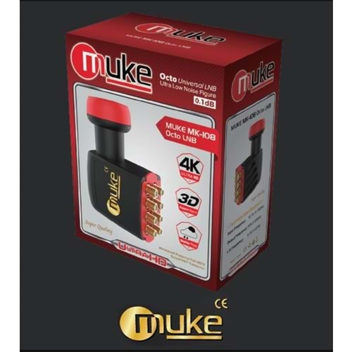 MUKE MK 108 SEKİZLİ ( OCTO ) LNB 0,1 DB FULL HD 3D 4K