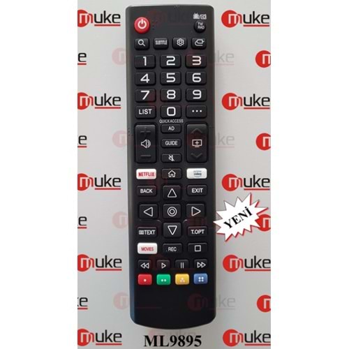 MUKE ML9895 LG NETFLİX-PRIME VİDEO TUŞLU SMART TV KUMANDASI