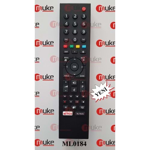 MUKE ML0184 ARÇELİK/BEKO/GRUNDİG NETFLİX TUŞLU SMART TV KUMANDASI