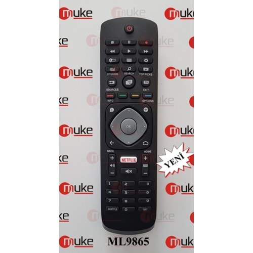 MUKE ML9865 PHİLİPS-RM-1285 NETFLİX TUŞLU SMART TV KUMANDASI