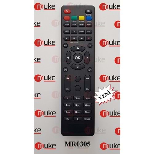 MUKE MR0305 MOONSTAR-RAMSATMİNİ-HOMETECH UYDU KUMANDASI KR0305