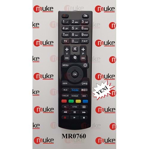 MUKE MR0760 TİVİBU UYDU KUMANDASI KR0760