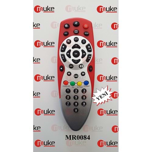 MUKE MR0084 DİGİTURK KIRMIZI UYDU KUMANDASI KR0084