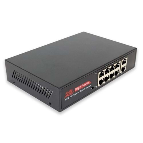 WELLBOX CSD-4882M 8+2 POE SWITCH 10/100 ,