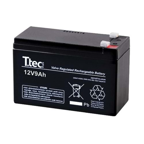 TTEC 12V 9AH BAKIMSIZ KURU AKÜ ( 150 X 65 X 90 MM )