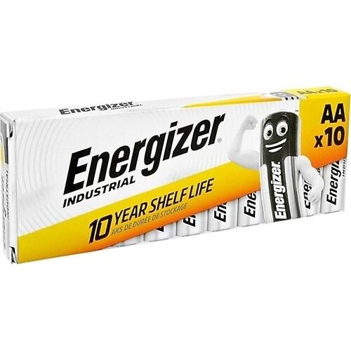 ENERGIZER INDUSTRIAL TİP AA ALKALİN PİL 10 ADET LR6 1,5V