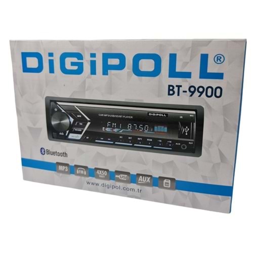 DİGİPOLL BT-9900 4X50W BT/USB/SD/FM/AUX/MP3 OTO TEYP