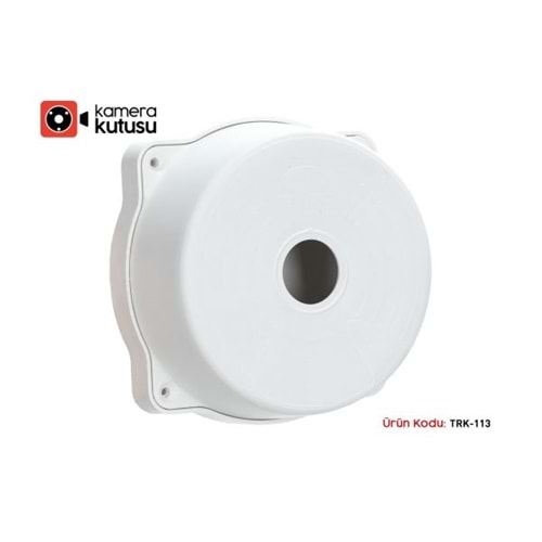 OEM TRK-113 YUVARLAK KAMERA MONTAJ BUATI BEYAZ (TABAN DAHİL)
