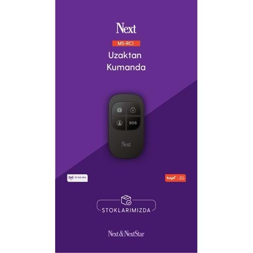NEXT MS-RC1 ALARM KİTİNİN UZAKTAN KUMANDASI