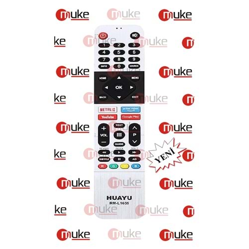 MUKE ML9715 ARCELIK-BEKO-GRUNDIG-RML1659 NETFLIX-YTUBE-GOOGLE PLY TUŞLU SMART TV KUMANDASI