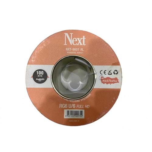 NEXT NXT-9601 RG6 U/6 100 METRE 96 TEL ANTEN KABLOSU
