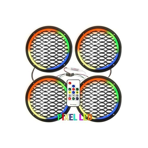 OEM 20CM HOPARLÖR KAPAĞI PİXEL LED 1 TAKIM ( 4 ADET )