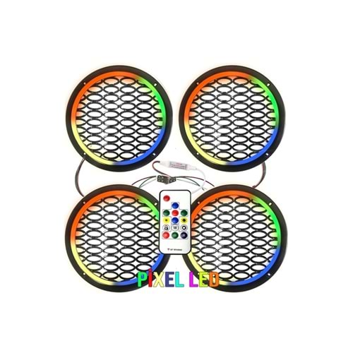 OEM 16CM HOPARLÖR KAPAĞI PİXEL LED 1 TAKIM ( 4 ADET )