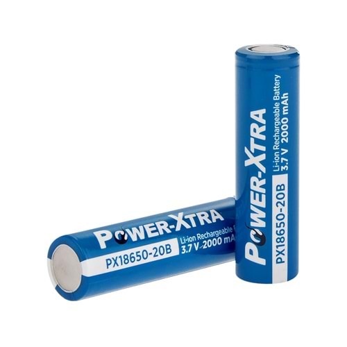 Power-Xtra PX18650-20B - 3,7V 2000 Mah Li-ion Şarjlı Pil - 3C
