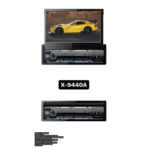FOR-X X-9440A INDASH OTO TEYP 2GB RAM / 32GB ROM 7