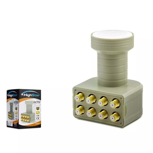 HighStar HS-800 0,1db SEKİZLİ (OCTO) LNB