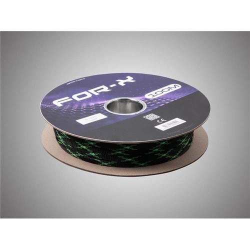 FOR-X X-110YS 10mm KABLO ÇORABI YEŞİL-SİYAH 100M