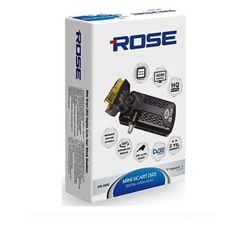 ROSE DR-5040 MİNİ SCART UYDU ALICISI TKGS