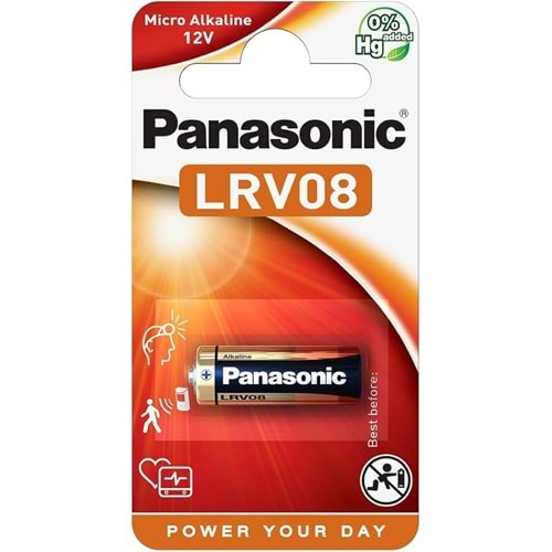 PANASONIC LRV08L/1BP -23A 12V 38MAH TEKLİ MİCRO ALKALİN PİL