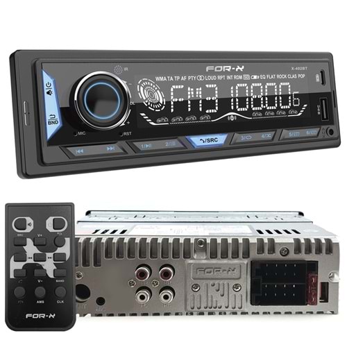 FOR-X X-402BT OTO TEYP BLUETOOTH 5.1 MAX POWER 60Wx4CH
