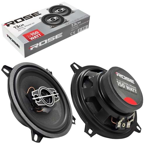 ROSE RST-130 13 CM 2x150w 2 ADET TWEETERLI KOAKSİYEL HOPARLÖR