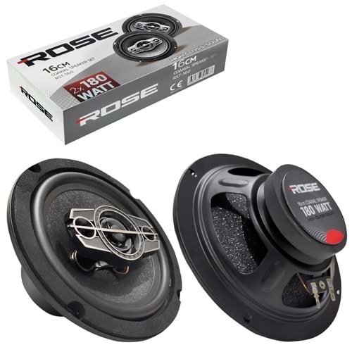 ROSE RST-160 16 CM 2x180w 2 ADET TWEETERLI KOAKSİYEL HOPARLÖR
