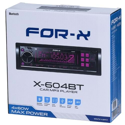 FOR-X 604BT OTO TEYP
