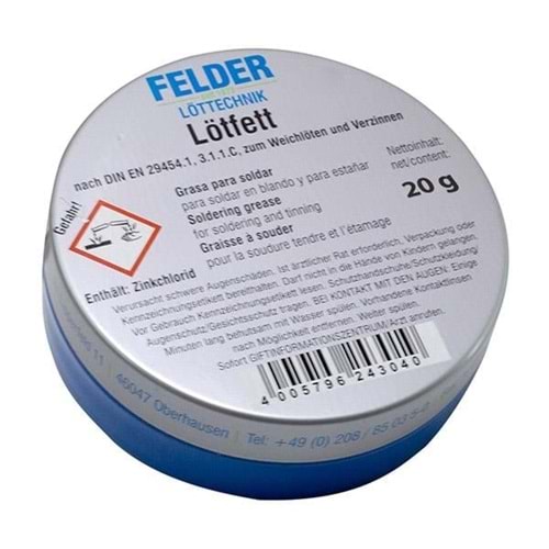 Lötfett 20 gram Lehim Pastası