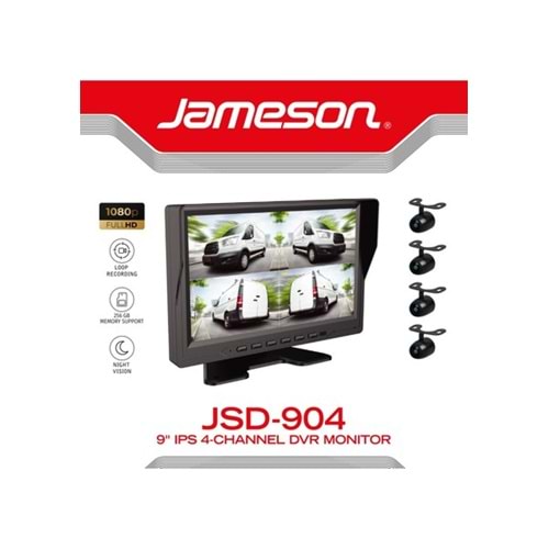 JAMESON JSD-904 ARAÇ İÇİ DVR KAYIT CİHAZI 4 KAMERA DAHİL SET