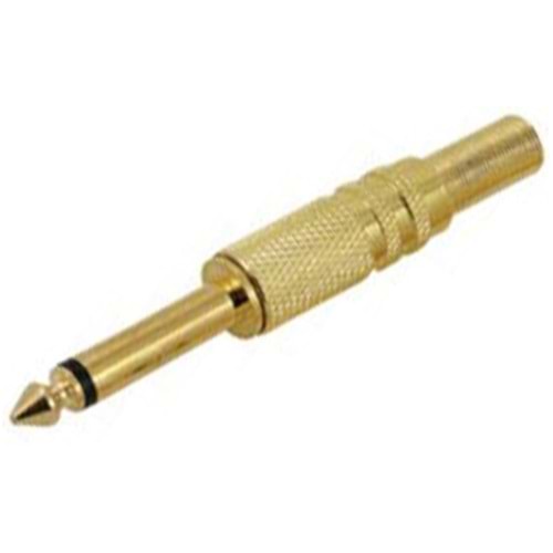 OEM 6,35mm Gitar Jack Mono Gold F0009