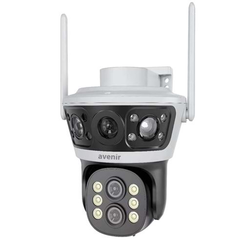 AVENİR AV-S303 4MP 2 Kameralı 10X Zoomlu Wifi PTZ Kamera