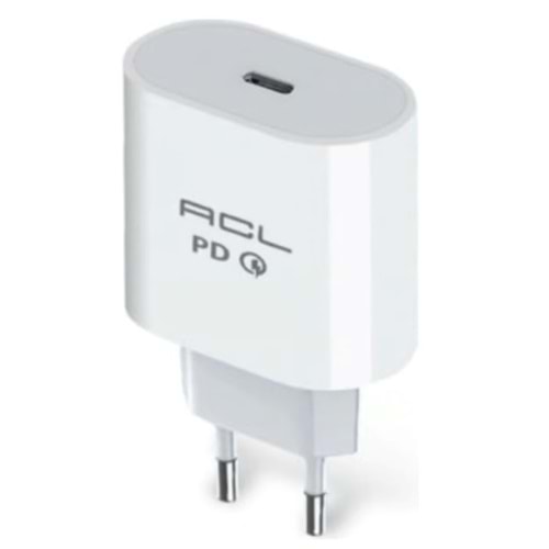 ACL Ac-1 L4 18W Hızlı Şarj Cihazı Type-C Pd 3.0 (Power Delivery) Duvar Şarjı