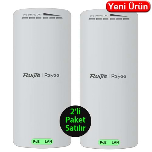 RUIJIE RG-EST100-E 300MHZ 2x2MIMO 8DBI 2.4GHz OUTDOOR 2 Lİ PAKET ACCESS POINT