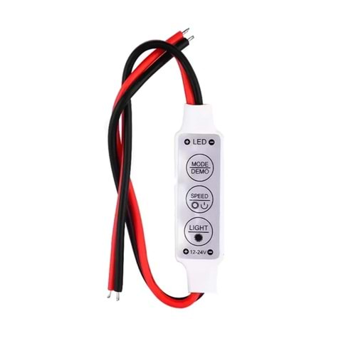 MİNİ LED KONTROL DİMMER DEVRESİ 3 TUŞLU 12V - 24V