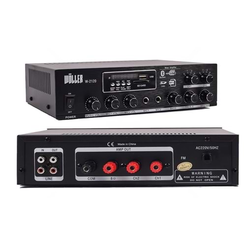 WÖLLER W-2120 2 BÖLGELİ 100 WATT HAT TRAFOLU ANFİ