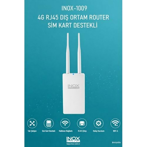 INOX-1009 4G WIFI DIŞ ORTAM WIFI ANTEN ROUTER