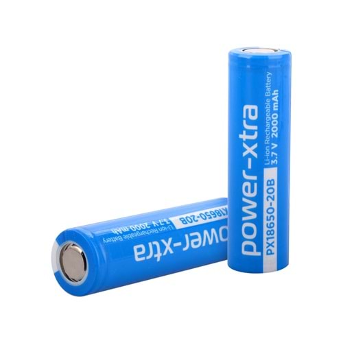 Power-Xtra PX18650-20B 3.7V 2000 Mah Li-ion Şarjlı Pil - 3C