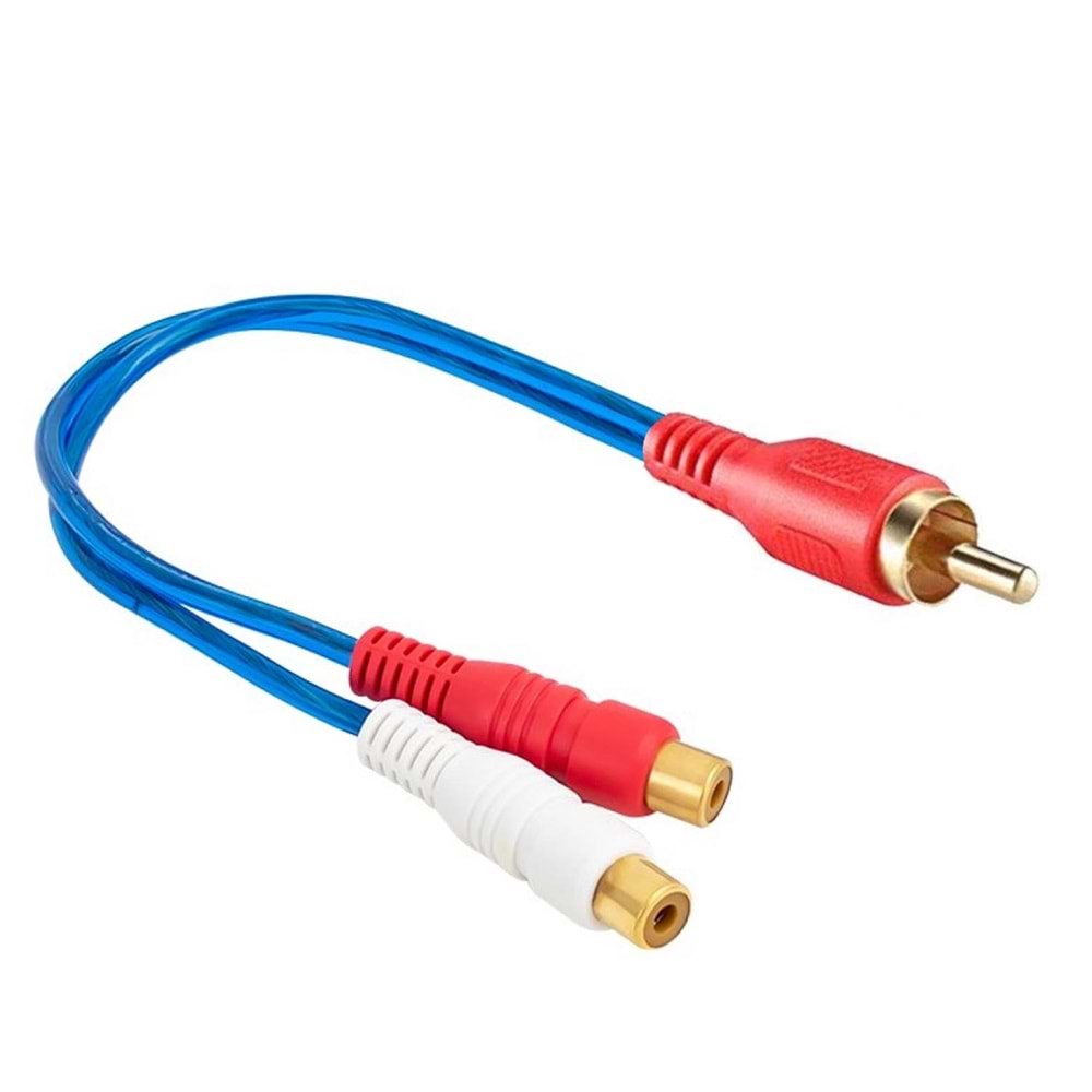 ANFİ Y KABLO 1 ERKEK 2 DİŞİ 20CM ETC