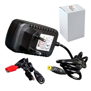 AKÜ ŞARJ ALETİ MAŞALI 12V 2A POLAXTOR