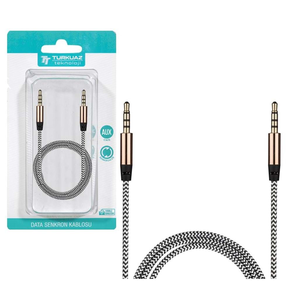 AUX KABLOSU 3,5MM ÖRGÜLÜ 1,5MT TK-14388