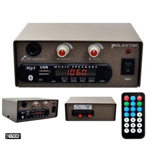 POLAXTOR Pazarcı Anfisi 12V 50 Watt Bluetooth Usb Sd Fm