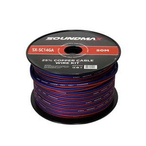 SOUNDMAX SX-SC14GA Hoparlör Kablosu Silikon 50 Metre