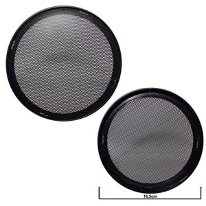 Hoparlör Kapağı 16cm Siyah Plastik 2 Adet