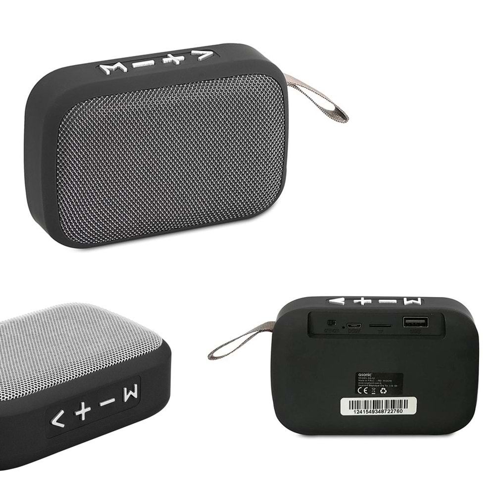 MÜZİK KUTUSU ŞARJLI BT/USB/SD ASONİC AS-02