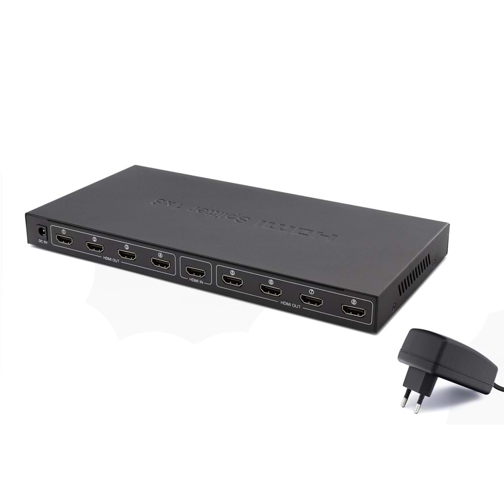 HDMI SPLİTTER 1 GİRİŞ 8 ÇIKIŞ GABBLE GAB-HS08