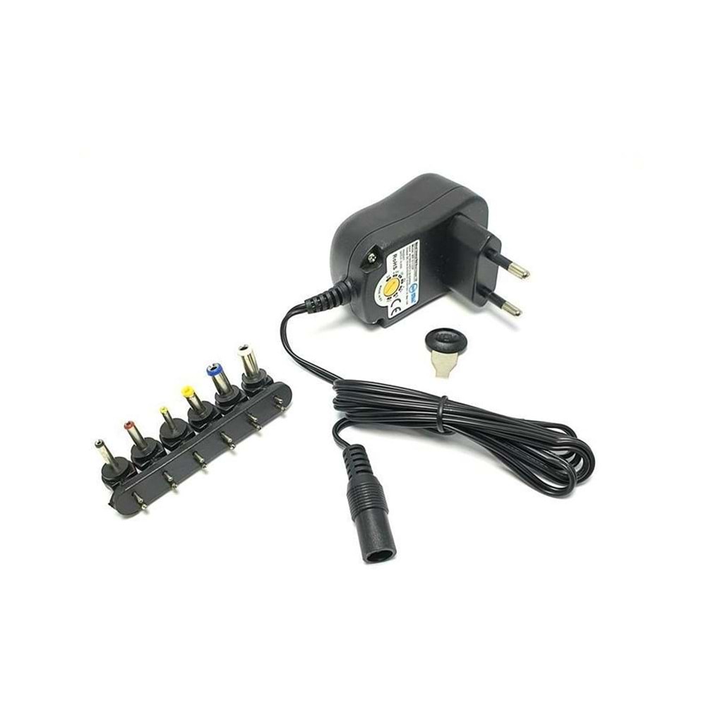WELLPOWER WP-01123P Adaptör Kademeli 6 Uçlu 3-12 Volt 12 Watt