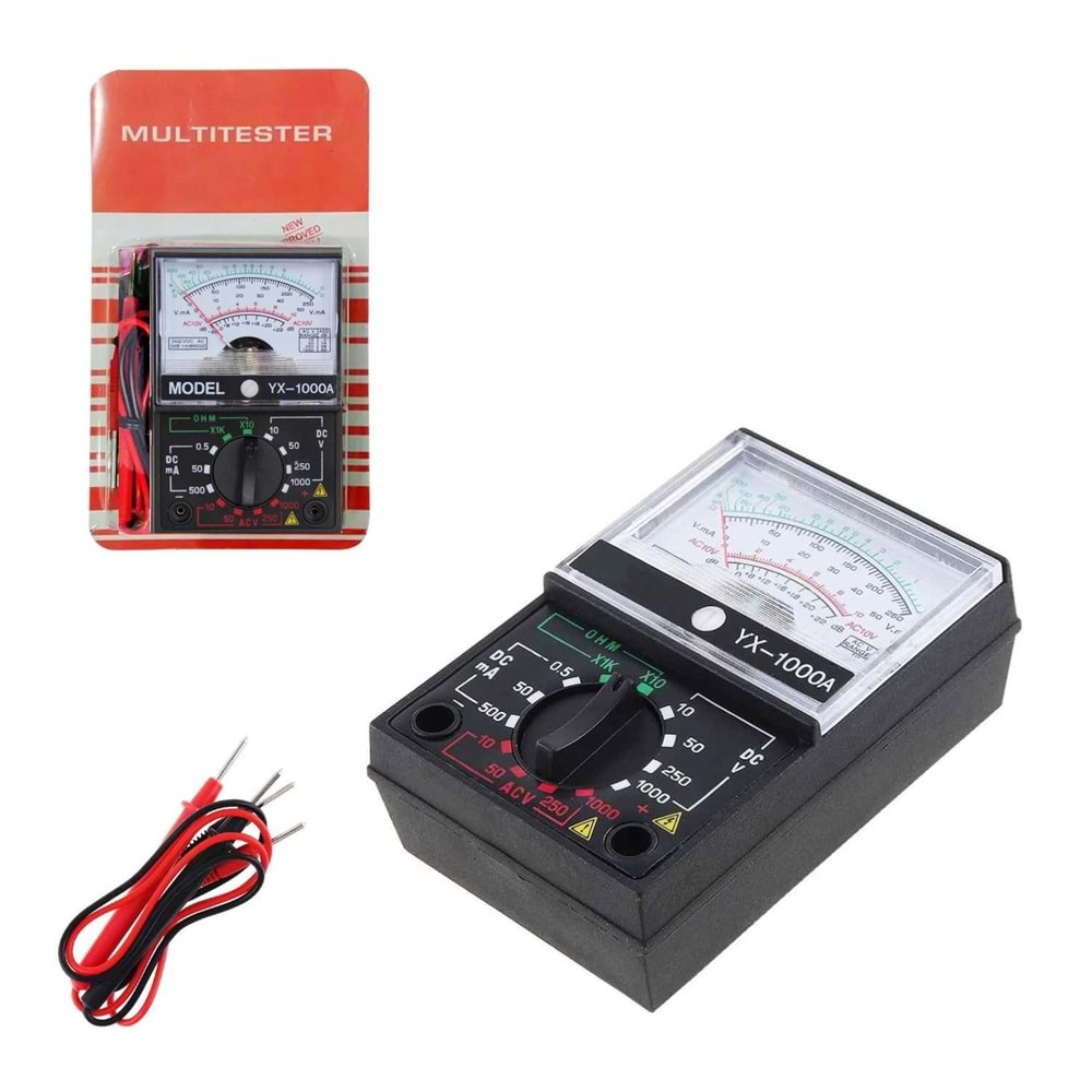 PLX X-1000A Multimetre Ölçü Aleti Analog Avometre