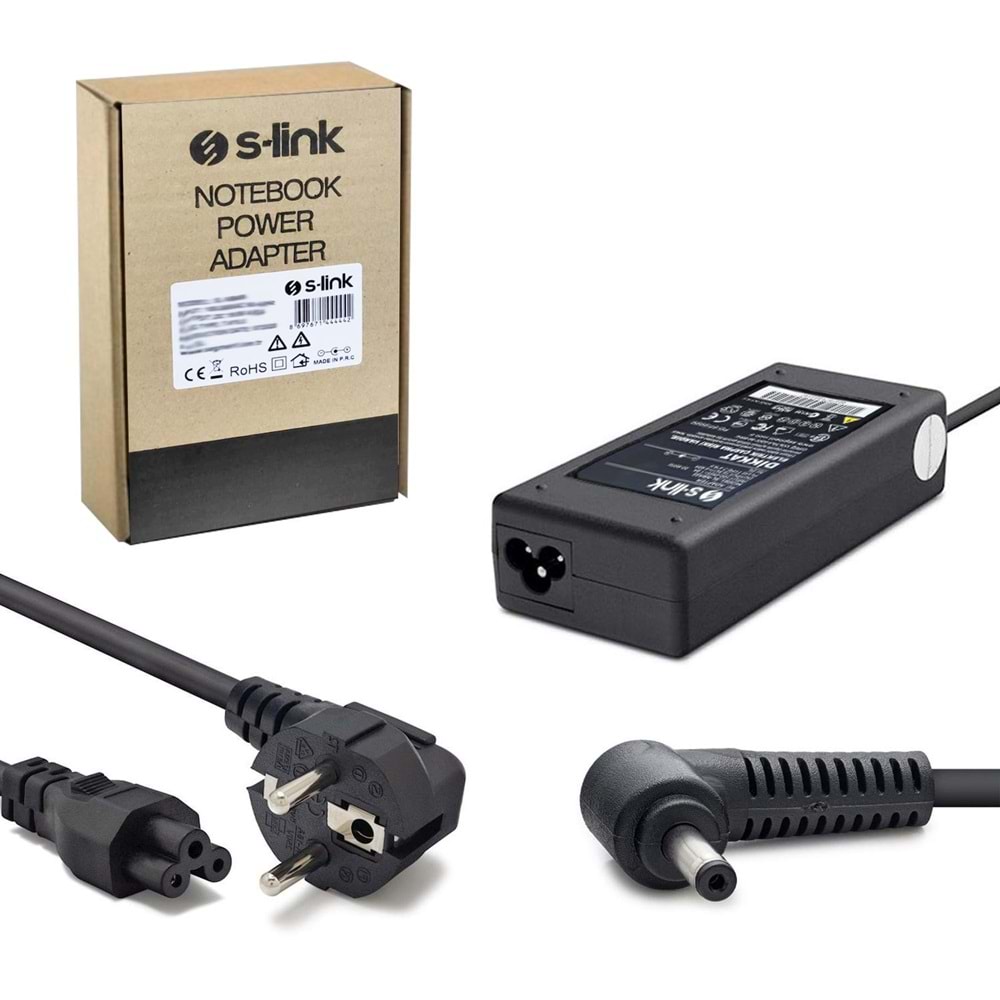 NOTEBOOK ADAPTÖR 65W 19V 3,42A 4,0X1,35MM ASUS S-LİNK SL-NBA11