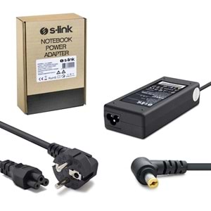 NOTEBOOK ADAPTÖR 19V 4,74A 5,5X1,75MM ACER S-LİNK SL-NBA30