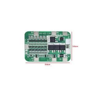 PİL ŞARJ KORUMA KARTI BMS 18650 LİTYUM 12A 22,2V HX-6S